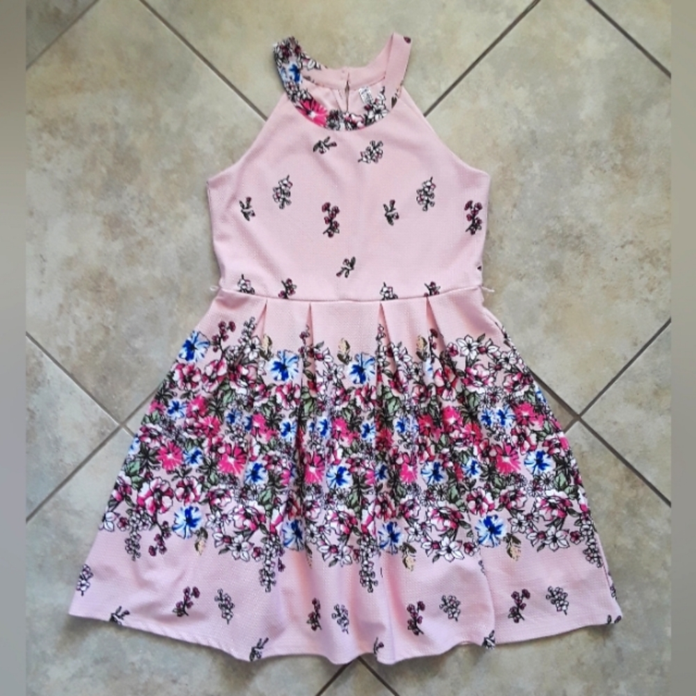 Pink Floral Dress for Girls